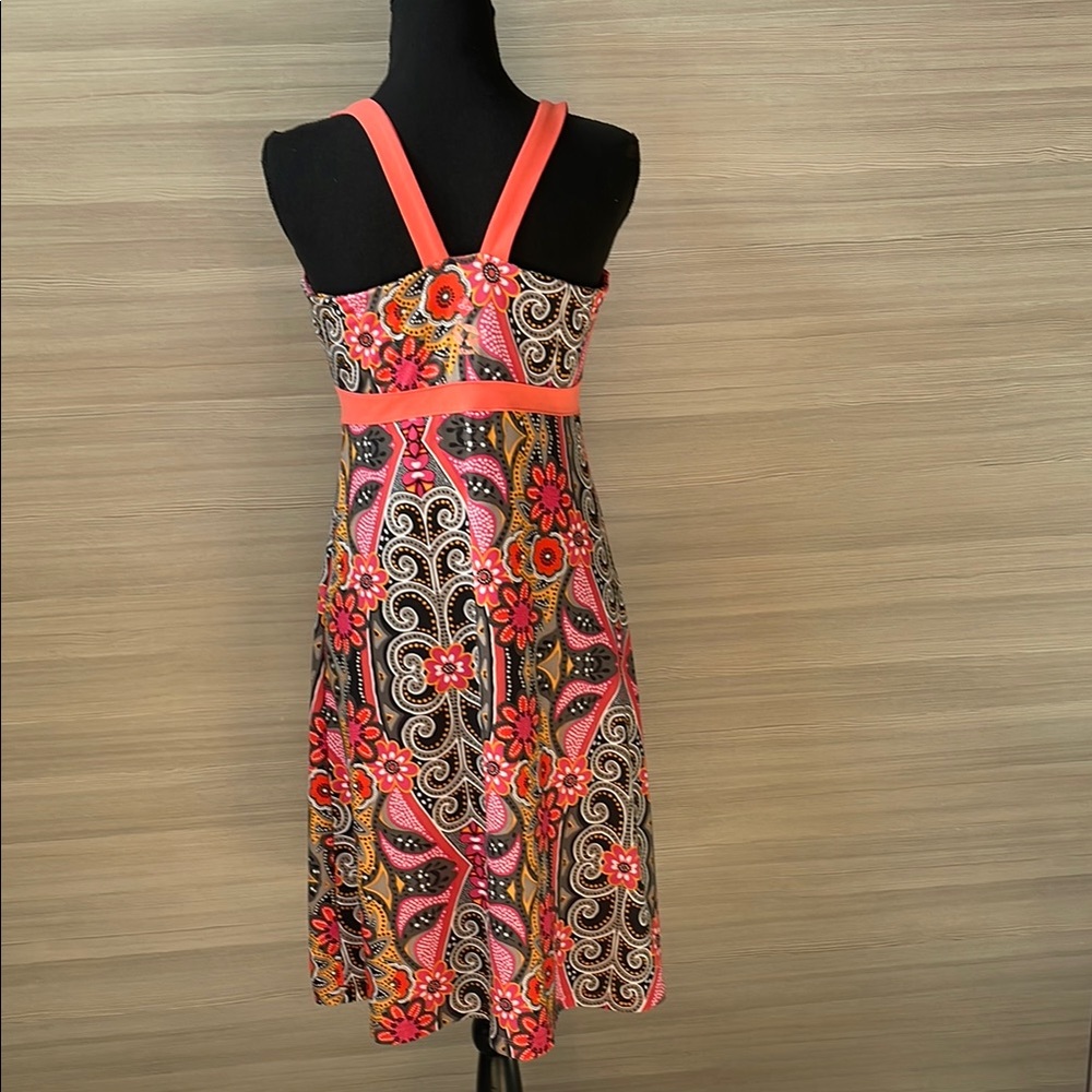 Prana Patterned Multi Colored Activewear Sundress… - image 3